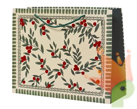 BUSTA REGALO CON BACCHE 32X11X25CM