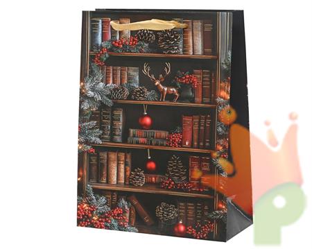 BUSTA REGALO STAMPA LIBRI 26X10X32CM