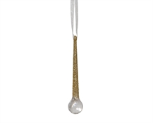 PENDENTE GOCCIA ORO GLITTERATO 9,8CM
