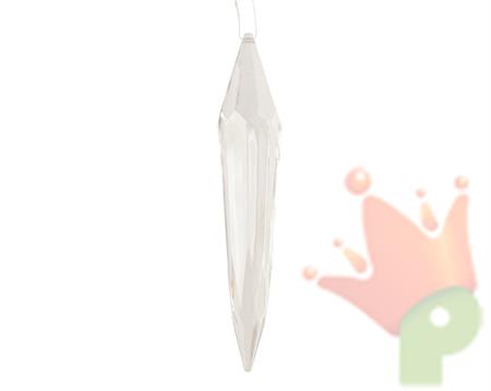 PENDENTE GHIACCIO TRASPARENTE 18CM