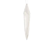PENDENTE GHIACCIO TRASPARENTE 18CM