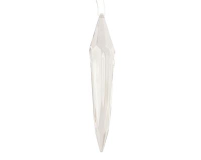 PENDENTE GHIACCIO TRASPARENTE 18CM