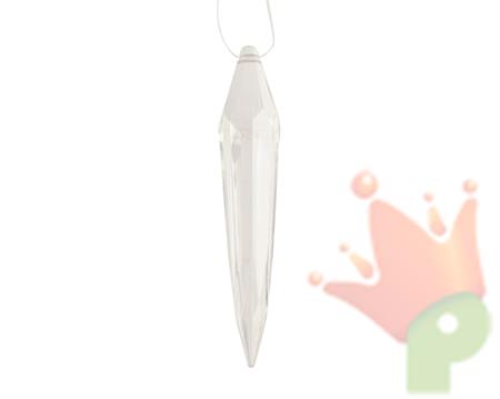 PENDENTE GHIACCIO TRASPARENTE 10CM