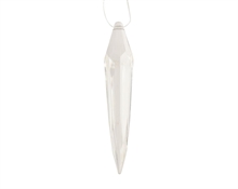 PENDENTE GHIACCIO TRASPARENTE 10CM