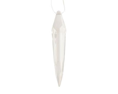 PENDENTE GHIACCIO TRASPARENTE 10CM