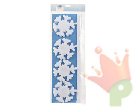 FESTONE FIOCCHI DI NEVE BIANCO 1MT