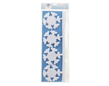 FESTONE FIOCCHI DI NEVE BIANCO 1MT