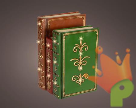 LIBRI MULTICOLOR CON LED 15,5X18,5X27CM