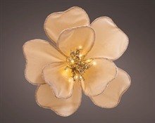 FIORE IN VELLUTO BEIGE CON LED 30X30CM