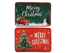 TAPPETO NATALIZIO MERRY CHRISTMAS CON MUSICA 60X40CM 2ASS