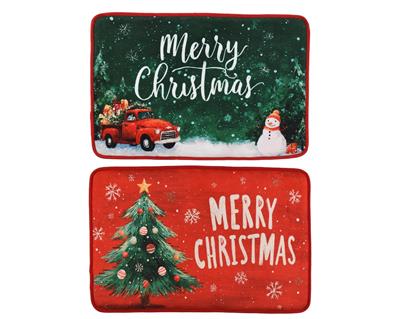 TAPPETO NATALIZIO MERRY CHRISTMAS CON MUSICA 60X40CM 2ASS