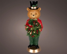 ORSO NATALIZIO CON MICROLED 61CM