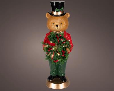 ORSO NATALIZIO CON MICROLED 61CM