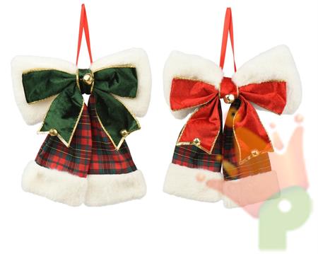 FIOCCO SCOZZESE CON CAMPANELLA 12CM 2ASS