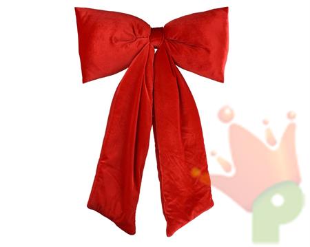 FIOCCO IN VELLUTO ROSSO 115CM