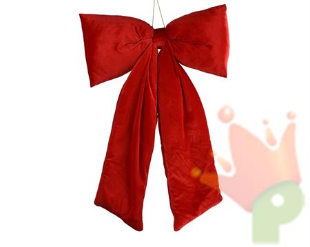 FIOCCO IN VELLUTO ROSSO 80CM