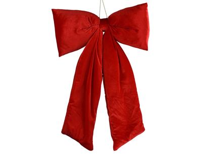 FIOCCO IN VELLUTO ROSSO 80CM