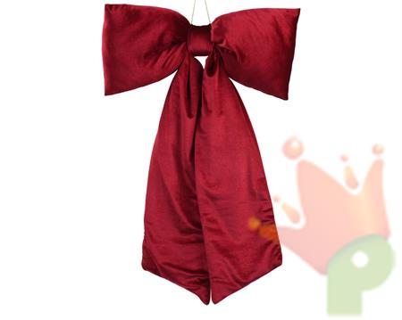 FIOCCO IN VELLUTO BORDEAUX 115CM
