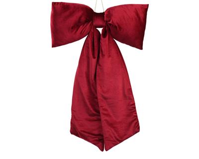 FIOCCO IN VELLUTO BORDEAUX 115CM