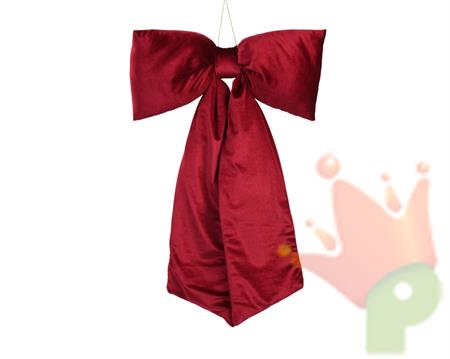 FIOCCO IN VELLUTO BORDEAUX 80CM