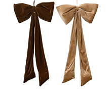 FIOCCO IN VELLUTO MARRONE GLITTERATO 100CM 2ASS