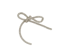 FIOCCO DI PERLINE ARGENTO 11X9,5X0,5CM