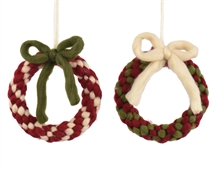 PENDENTE GHIRLANDA IN LANA CON FIOCCO 15,5CM 2ASS