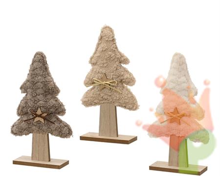 ALBERO IN PELLICCIA CON BASE 26CM 3ASS