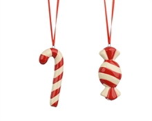 PENDENTE IN PORCELLANA CARAMELLE 10CM 2ASS