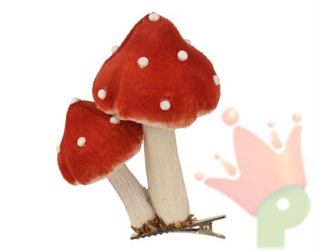 FUNGHI CON CLIP 9CM