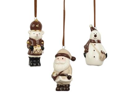 PENDENTE IN DOLOMITE FIGURE NATALIZIE 9CM 3ASS