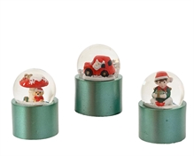 PALLA DI NEVE FIGURE NATALIZIE 3,5X6CM 3ASS