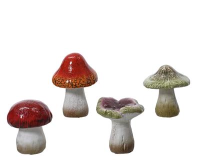 FUNGO IN TERRACOTTA 9,5CM 4ASS