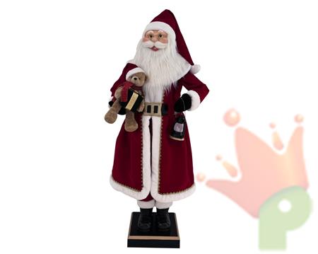 BABBO NATALE CON ORSETTO E LANTERNA 200CM