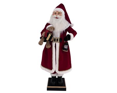 BABBO NATALE CON ORSETTO E LANTERNA 200CM