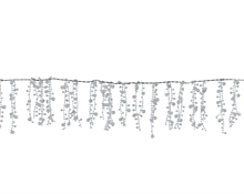 GHIRANDA DECORATIVA BIANCO 180CM