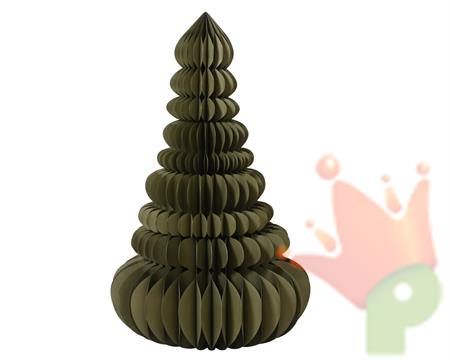 DECORAZIONE ALBERO IN CARTA NIDO D'APE VERDE ROSMARINO 130X200CM