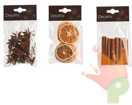 CONFEZIONE DECORAZIONI NATURALI PROFUMATE 3ASS
