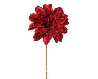 FIORE DALIA ROSSO GLITTERATO 16X68CM