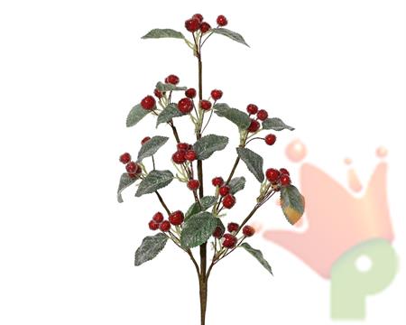RAMO CON BACCHE BRINATO 65CM