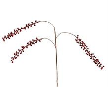 RAMO CON BACCHE ROSSO 86CM