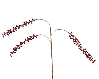 RAMO CON BACCHE ROSSO 86CM