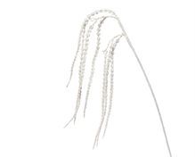 RAMO INNEVATO GLITTERATO BIANCO 52CM