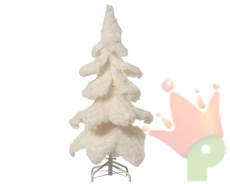 ALBERO IN PELLICCIA BIANCO 100CM