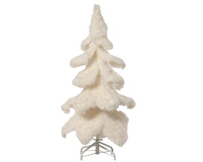 ALBERO IN PELLICCIA BIANCO 100CM