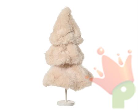 ALBERO IN PELLICCIA CREMA 60CM