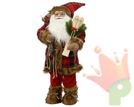 BABBO NATALE CON SCI 80CM