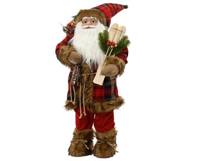BABBO NATALE CON SCI 80CM