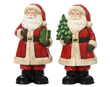 BABBO NATALE IN TERRACOTTA 29,5CM 2ASS