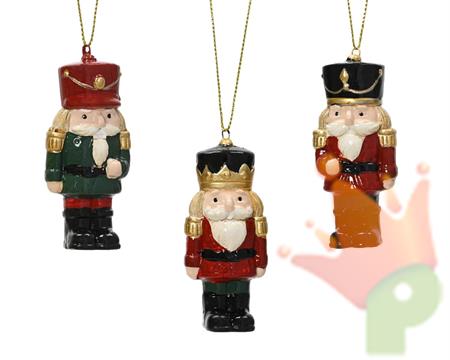 PENDENTE SOLDATINO SCHIACCIANOCI IN TERRACOTTA 7,5CM 3ASS
